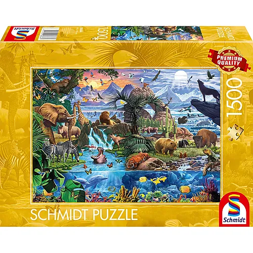 Panorama der Tierwelt 1500Teile