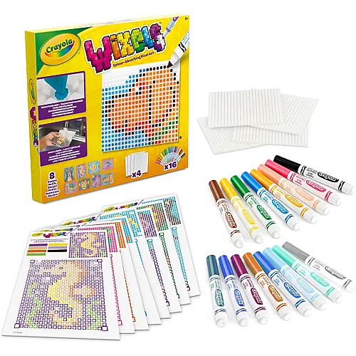 Crayola Wixels Farbabsorbierendes Pixel-Kunst-Set - Tiere