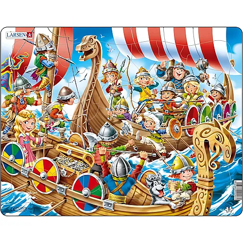 Larsen Puzzle Vikinger - 30 Teile