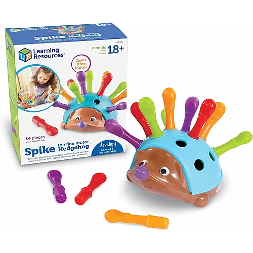 Learning Resources Spike der Igel, Feinmotorik Lernspielzeug f�r Kinder ab 18 Monaten, Farben und Formen Lernen, Vorschule, Motorikspiel