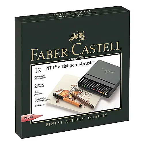 Faber-Castell PITT Artist Pen 12er Box pigmentierte Zeichentusche