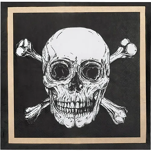 Pirate Skull Napkins - 20 Pieces
