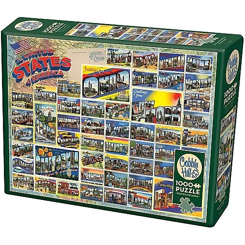 Cobble Hill Puzzle Vintage American Postcards (1000Teile)