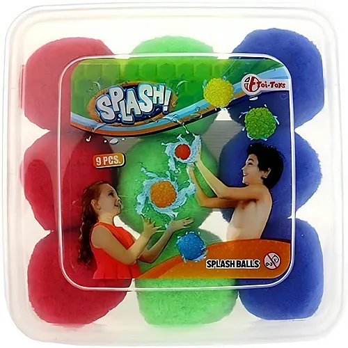 Toi-Toys Splash Super Splash Balls, 9 Stk.