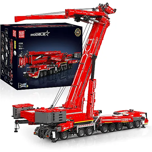 Mould King Models Ferngesteuerter LKW-Kran Rot 17008