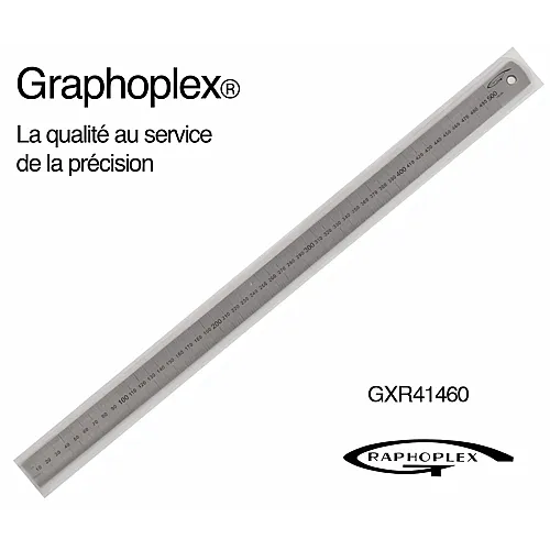 OZ International Reglet Acier Epais EP = 1mm L = 24mm L = 50cm