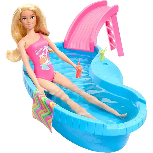Barbie Pool mit Puppe (blond)