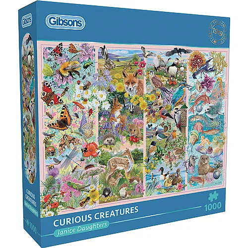 Gibsons Puzzle Janice Daughters Neugierige Kreaturen - 1000 Teile
