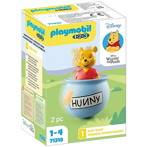 PLAYMOBIL 1.2.3 Winnie Pooh Winnies Stehauf-Honigtopf (71318)
