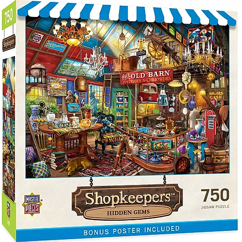 Master Pieces Puzzle Shopkeepers Versteckte Sch�tze - 750 Teile