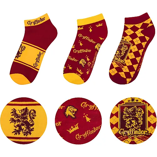 Cinereplicas Harry Potter: Gryffindor Sneaker Socken [3 St�ck]