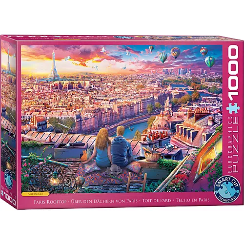 Über den Dächern von Paris - 1000 Teile