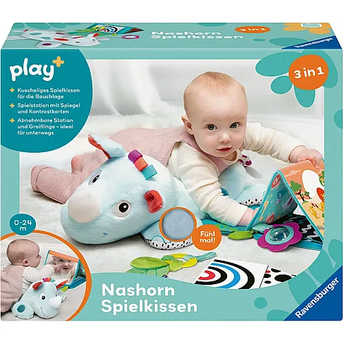 Nashorn Spielkissen f�r die Bauchlage