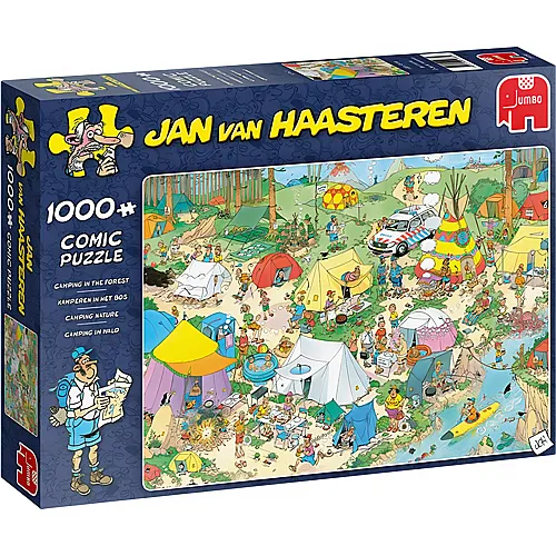 Jumbo Puzzle Jan van Haasteren Camping im Wald (1000Teile)