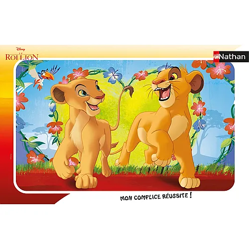 Nathan Puzzle K�nig der L�wen Simba and Nala - Disney The Lion King - 15 Teile