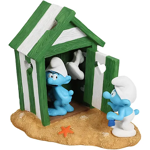 Schl�mpfe Strandkabine