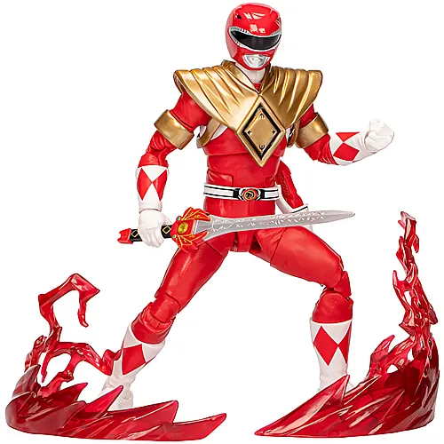 Hasbro Lightning Collection Power Rangers Remastered Mighty Morphin Roter Ranger (15cm)