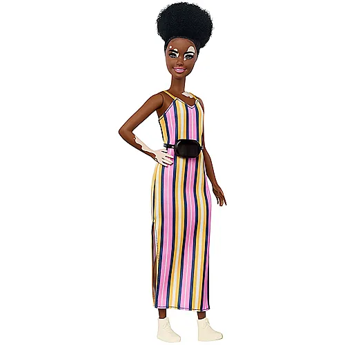 Barbie Fashionistas Puppe Vitiligo mit Streifenkleid (Nr.135)