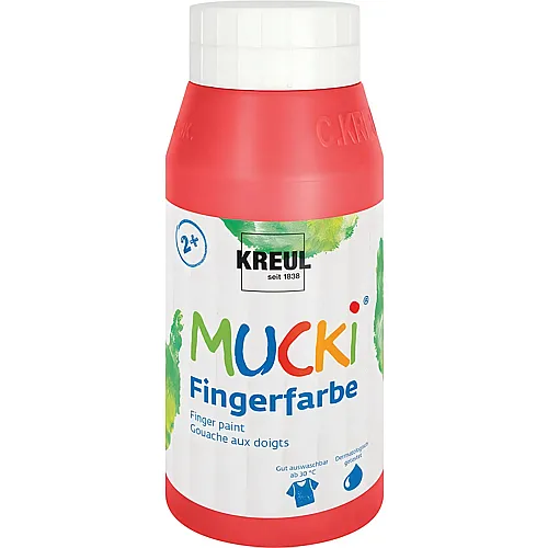 Kreul Mucki Fingerfarbe Rot - 750 ml