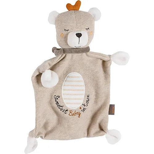 Schmusetuch Slogan Teddy 28cm