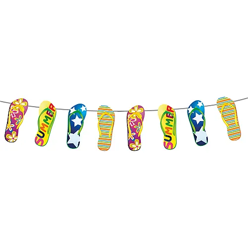 Sommerparty Girlanden Flipflops - 10 m