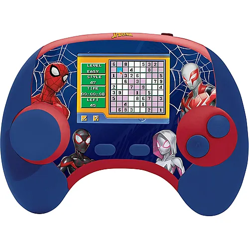 Spider-Man zweisprachige Konsole mit LCD-Bildschirm blau/rot FR/EN