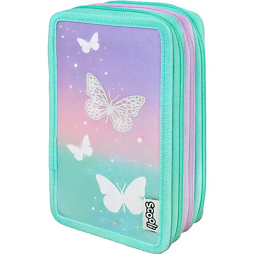 Scooli Etui Trippledecker Schmetterling