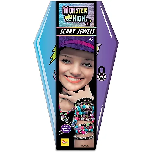 Lisciani MONSTER HIGH - GRUSELSCHMUCK-SET - Schmuckherstellungsset f�r Kinder ab 5 Jahren - Erstellen Sie Ihre eigenen