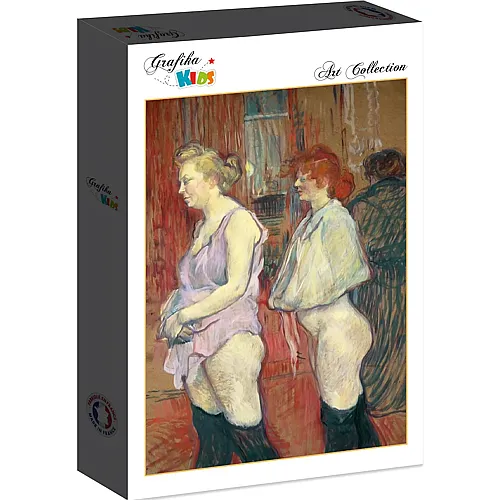 Grafika Puzzle Art Collection Henri de Toulouse-Lautrec Grafika Kids Rue des Moulins, 1894 - 12 Teile