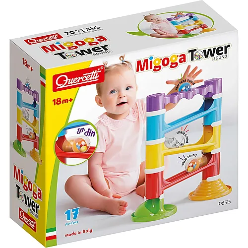 Migoga Marble Track Tower mit Sound - 17 Teile