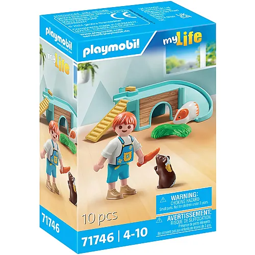 PLAYMOBIL My Life Junge mit Meerschweinchen 71746