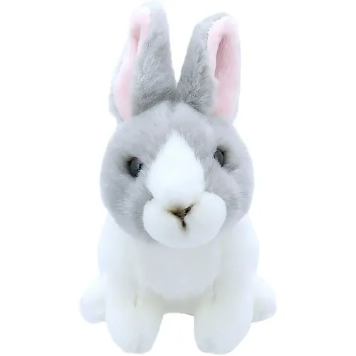 Hase Grau-Weiss - 14 cm