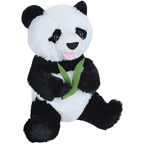 Pandabr mit Bambusblttern 25cm