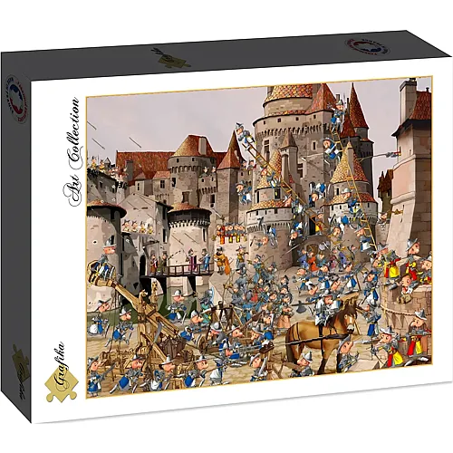 Grafika Puzzle Art Collection Fran�ois Ruyer - Attack of the Castle - 2000 Teile