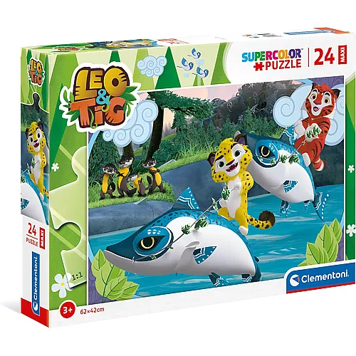 Clementoni Puzzle Supercolor Leo & Tig (24Teile)