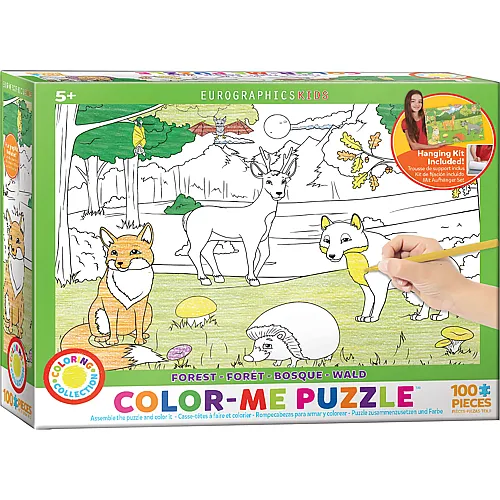 Eurographics Color-Me Puzzle - Wald - 100 Teile
