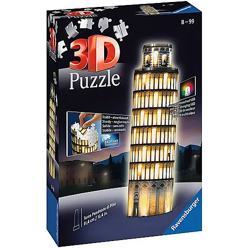 Ravensburger Puzzle Schiefer Turm von Pisa bei Nacht (221Teile)