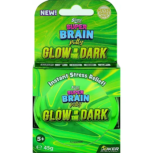Slimy Super Brain Putty Metallic - Glow in the Dark 45g