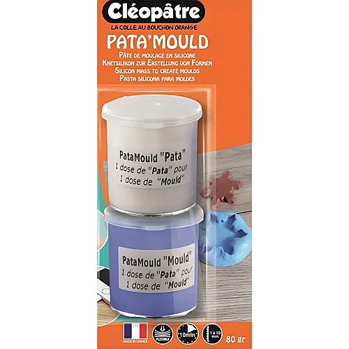 Cleopatre Patamould Knetsilikon Blau Und Weiss 2x40g