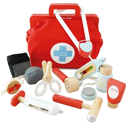 Arzt-Spielset aus Holz - 10 Teile