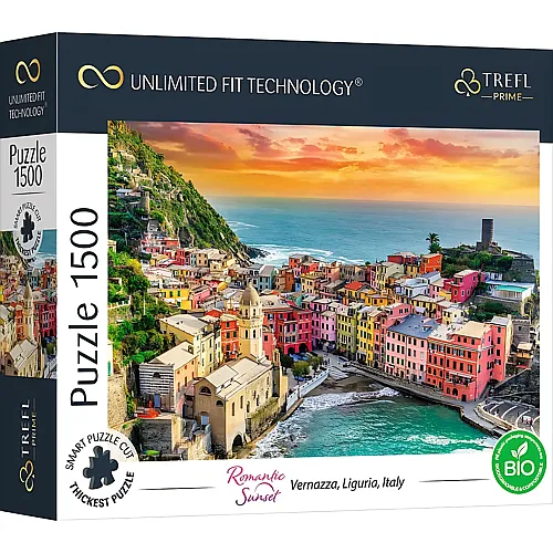 Trefl Puzzle Romantic Sunset Vernazza, Liguria, Italy - 1500 Teile