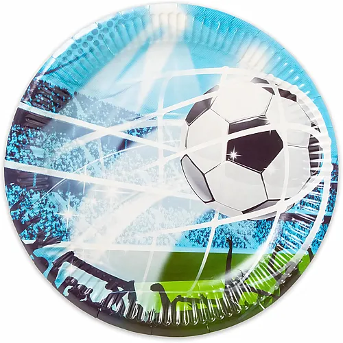 Pappteller Fussballfans - 8 Teile
