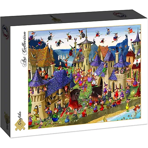 Grafika Puzzle Art Collection Fran�ois Ruyer Hexenfest auf der Burg - 2000 Teile