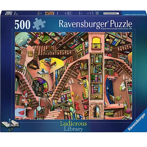 Ravensburger Puzzle Verr�ckte Bibliothek (500Teile)