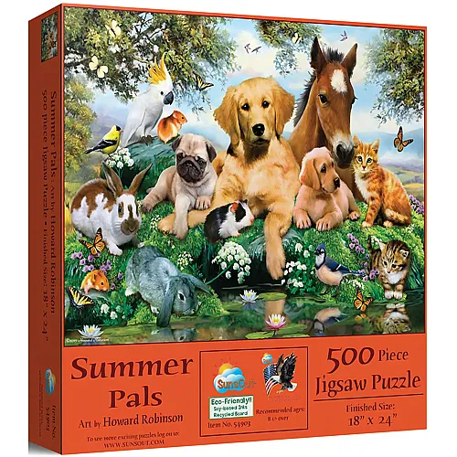 SunsOut Puzzle Howard Robinson Summer Pals - 500 Teile