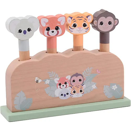 Joueco The Wildies Pop-Up Wildies aus Holz