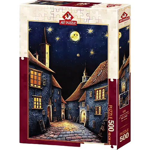 Art Puzzle Medieval Inn Night - 500 Teile