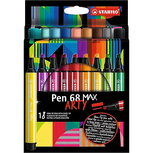 Premium-Filzstift mit dicker Keilspitze 18Teile