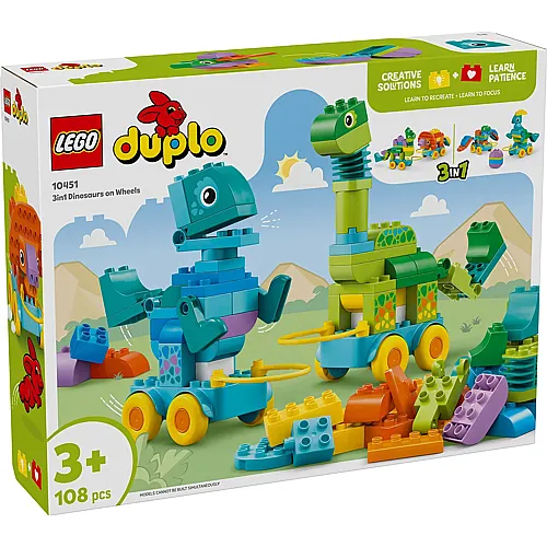 Dinos auf Rädern 3-in-1-Set 10451