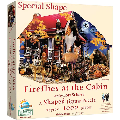 SunsOut Puzzle Fireflies at the Cabin - 1000 Teile